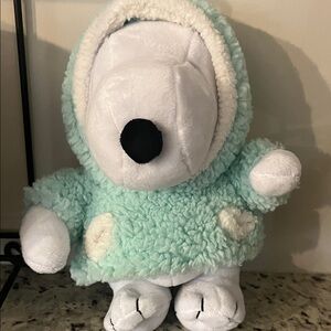 snoopy plush in Mint Green  Hoodie